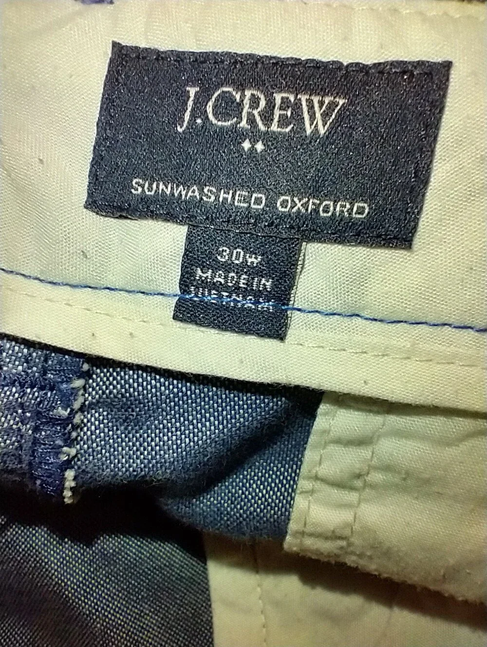 J Crew Sunwashed Oxford Chino Shorts Men's sz 30x9.